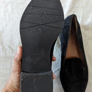 Aquatalia Golda Black Suede flats